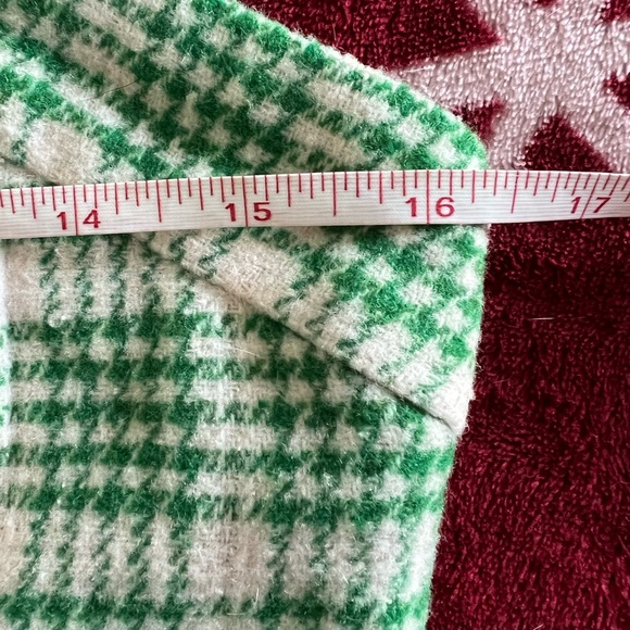 NWOT Green and White Plaid Crop Top and Skort Set Size 6 - Picture 9 of 10